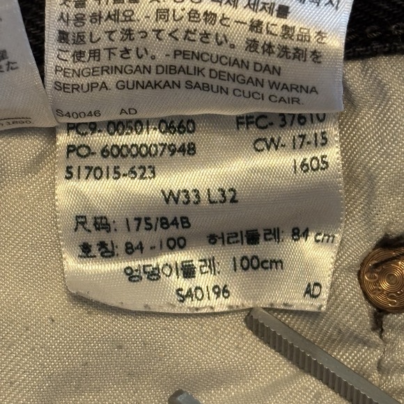 Levi's 501 Original‎ Fit Button Fly Jeans Men's 33x32 Dark Wash Made in Poland - Picture 16 of 16